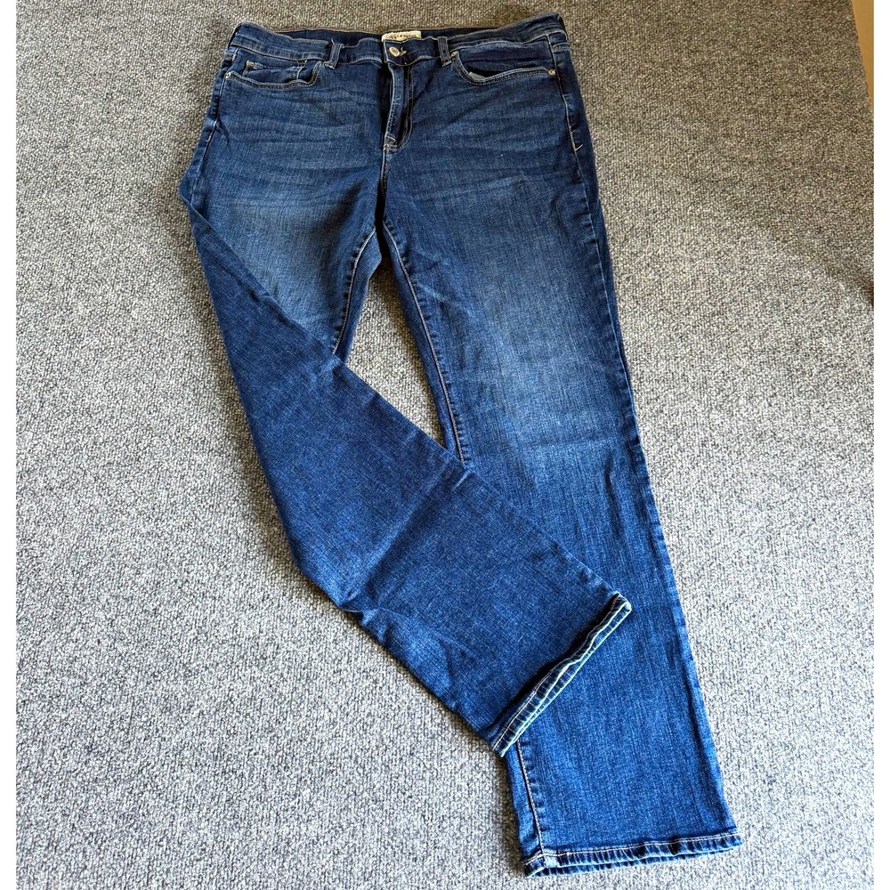 Lucky Brand Womens Size 16 Slim Bootcut Jeans Mid-Rise Blue Stretch 5-Pocket